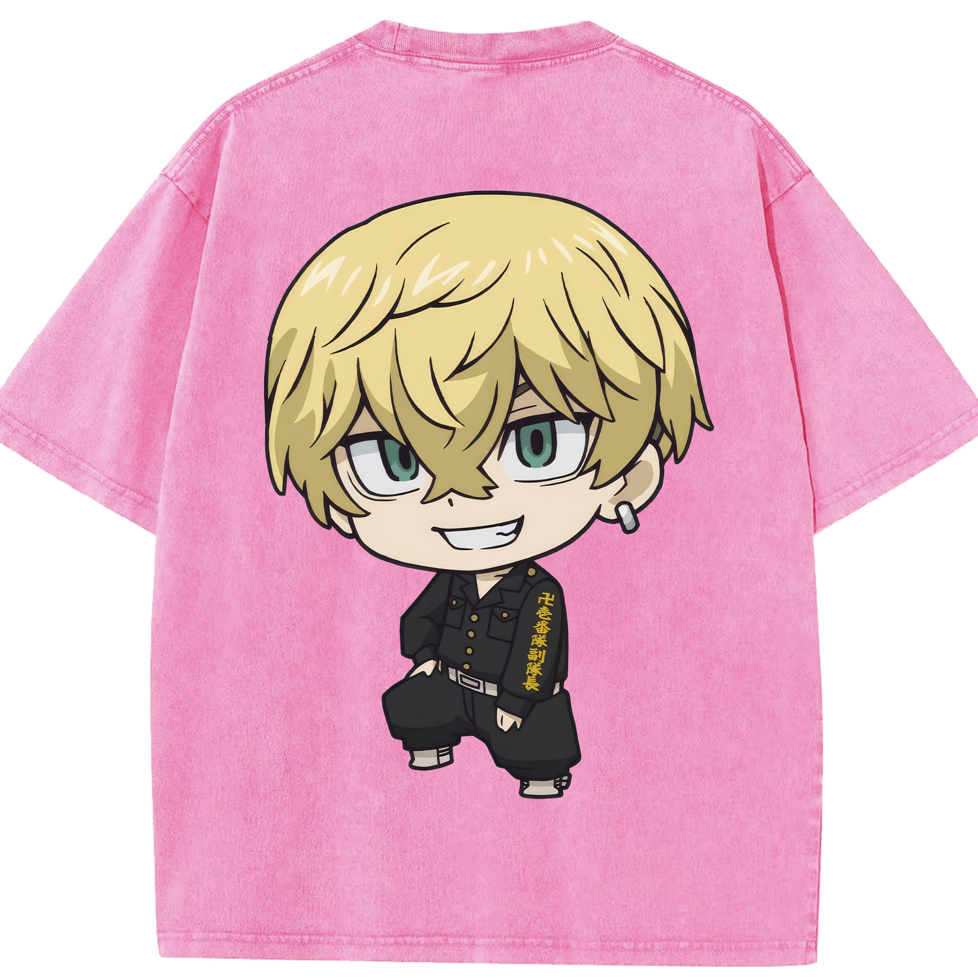 （画像用） 東京リベンジャーズ Tokyo Revengers 綿100% ヴィンテージ風 半袖Tシャツ（背面プリント）